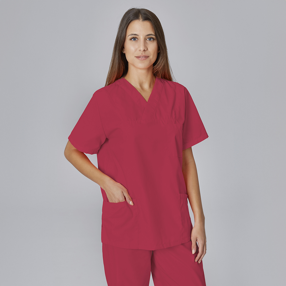Schlupfkasack, unisex, weinrot, XS