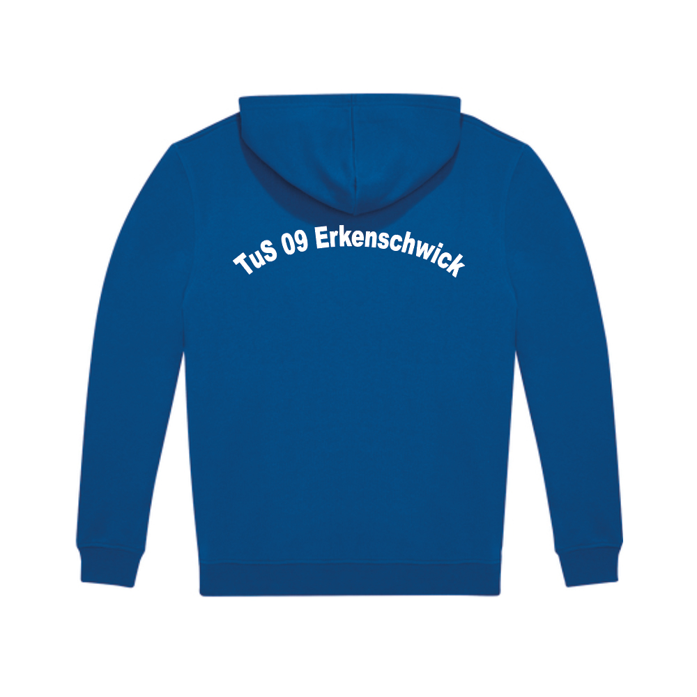 exner ziphoodie mit tus09 vereinslogo auf der Brust und auf der Rückseite