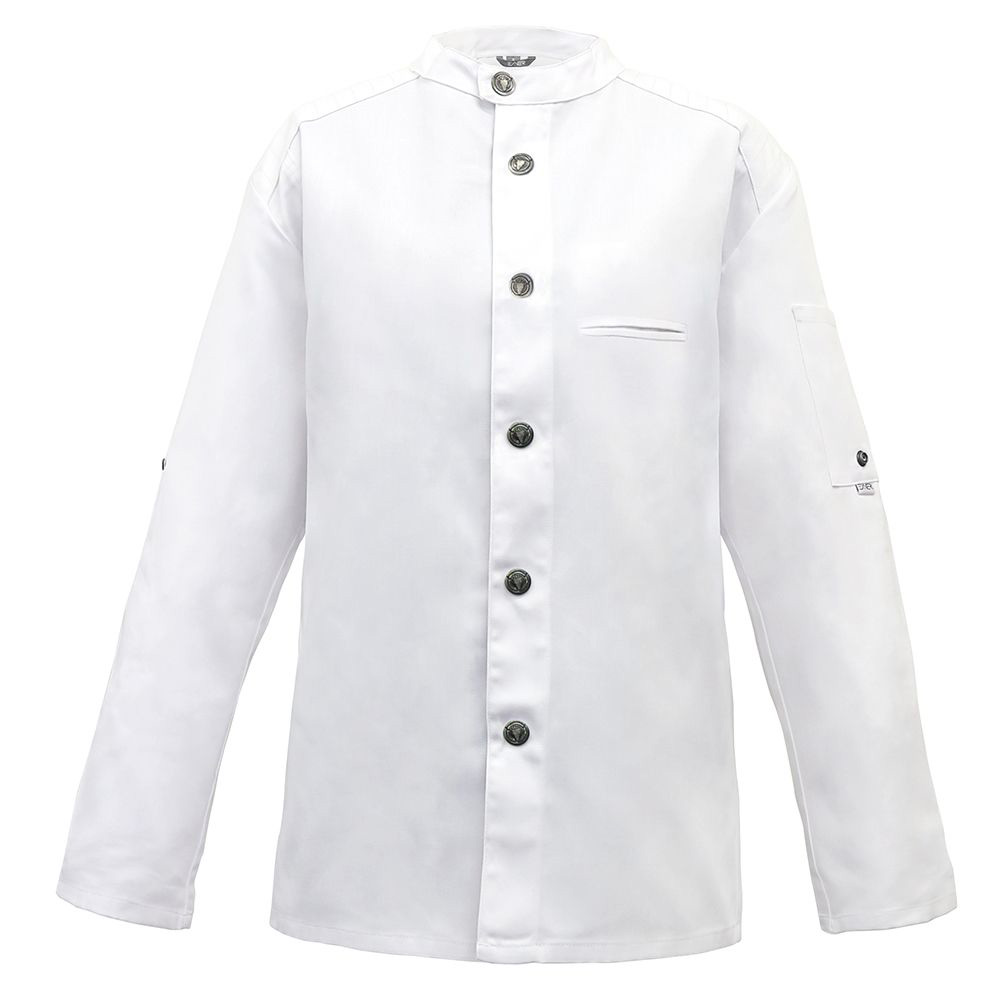 Element 7 von 7 (Bild) – Kochjacke Bikerstyle, weiss, Gr. 2XL