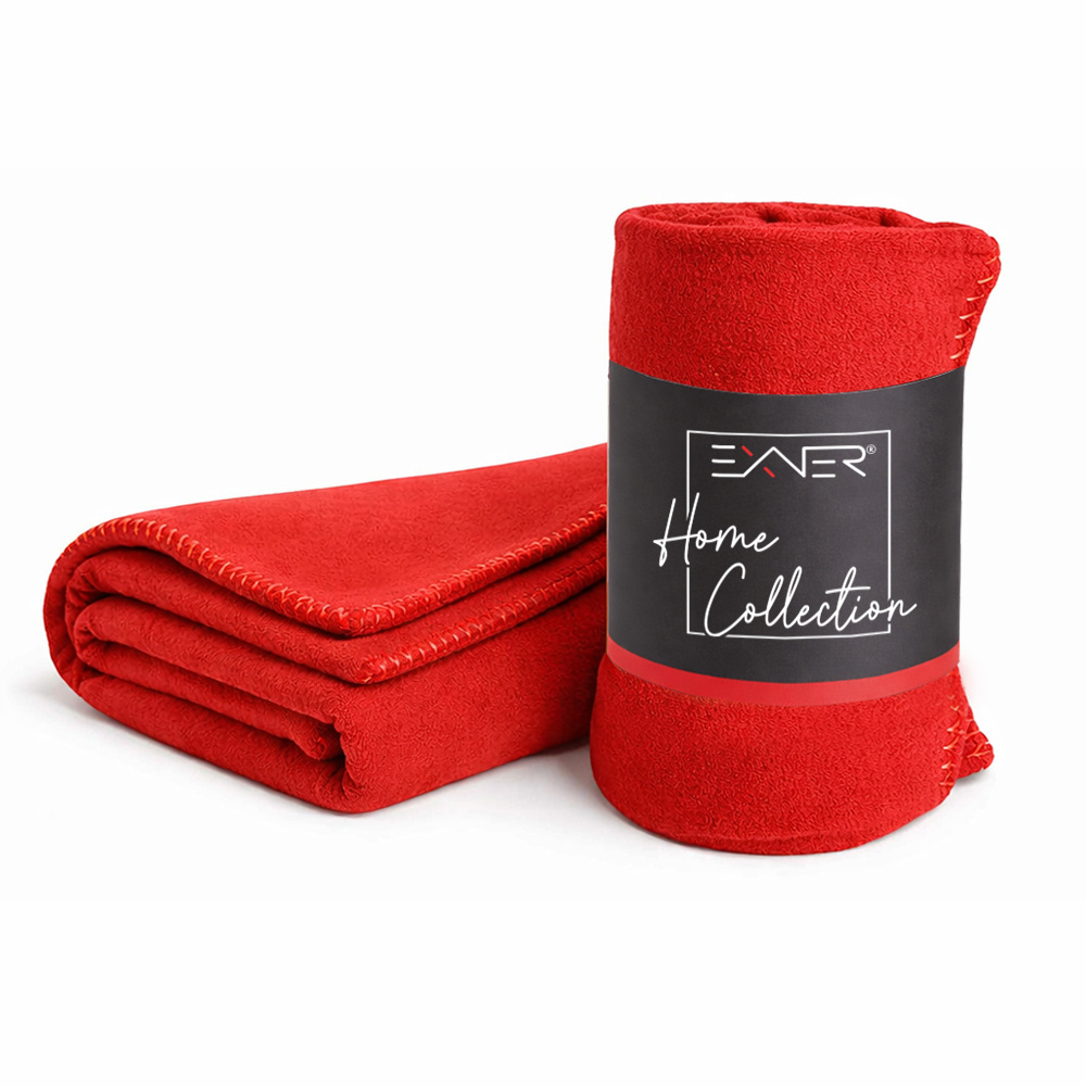 Polar Fleecedecke rot 130 x 160 cm | rot | 100% Polyester fleece