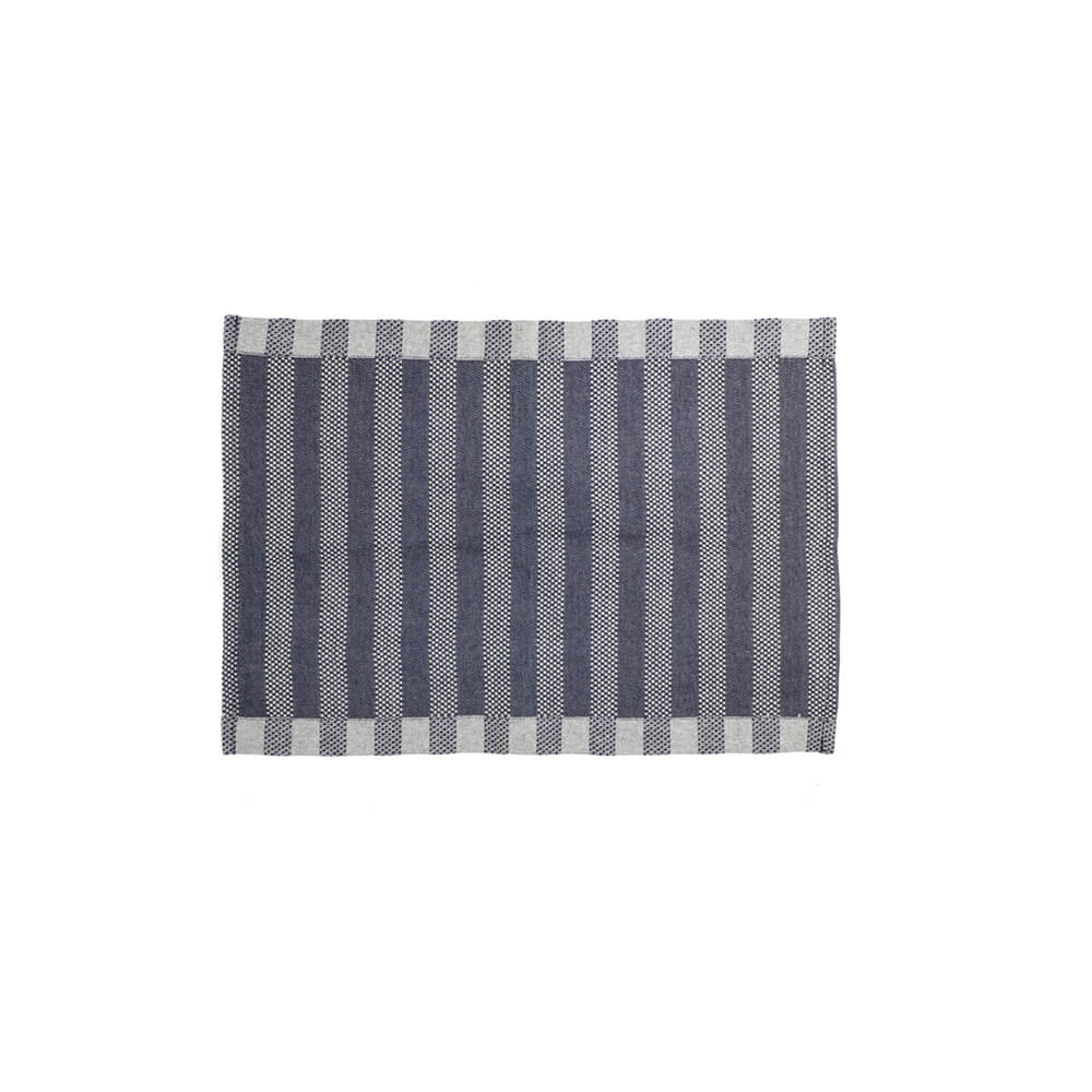 Denim blau gestreift.33 x 48 cm.