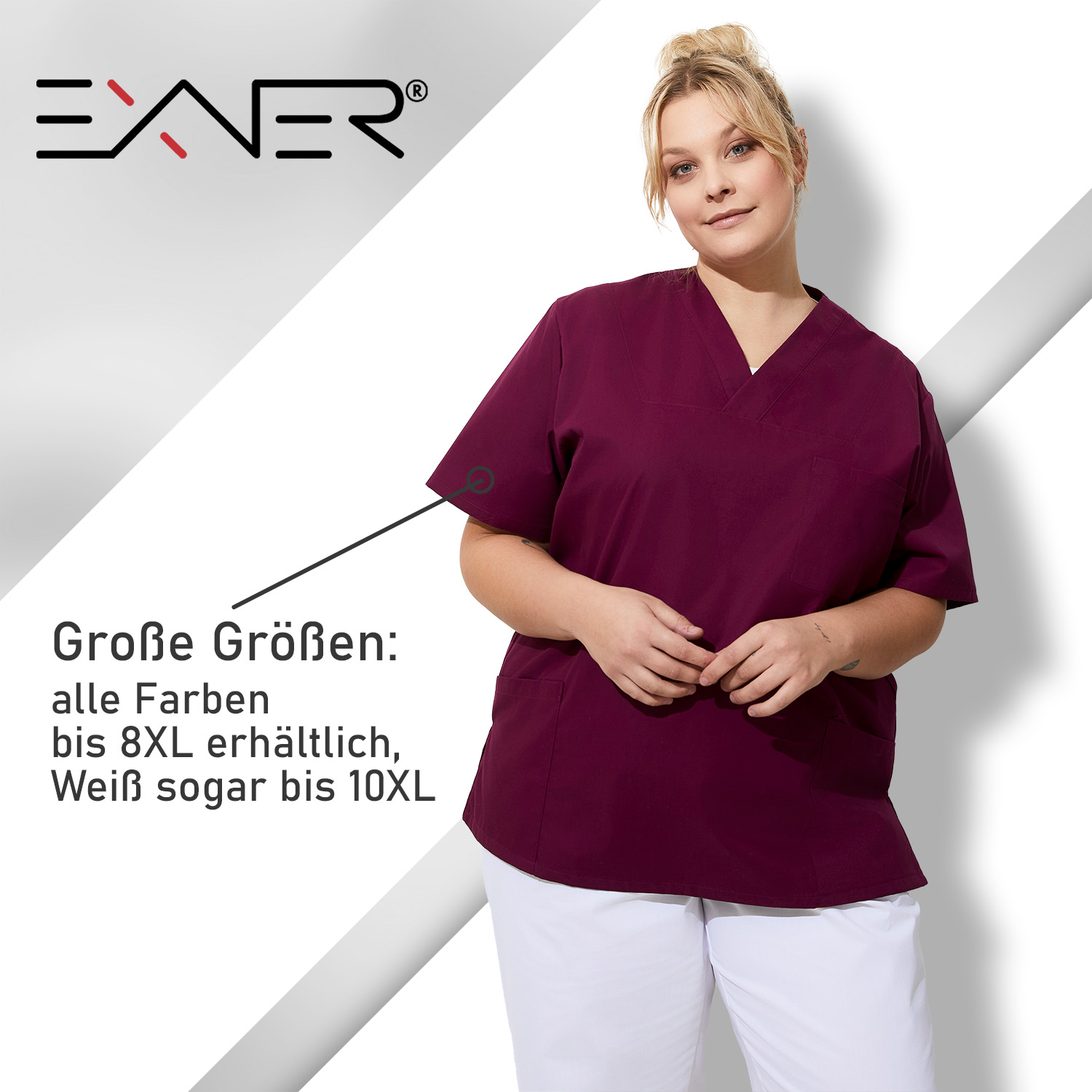 Schlupfkasack, unisex, hotpink, 2XL