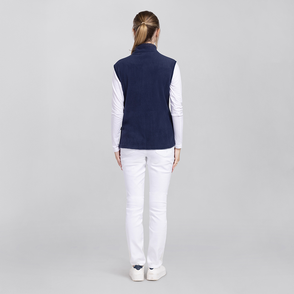 Element 4 von 6 (Bild) – Damen Fleeceweste, navy, L