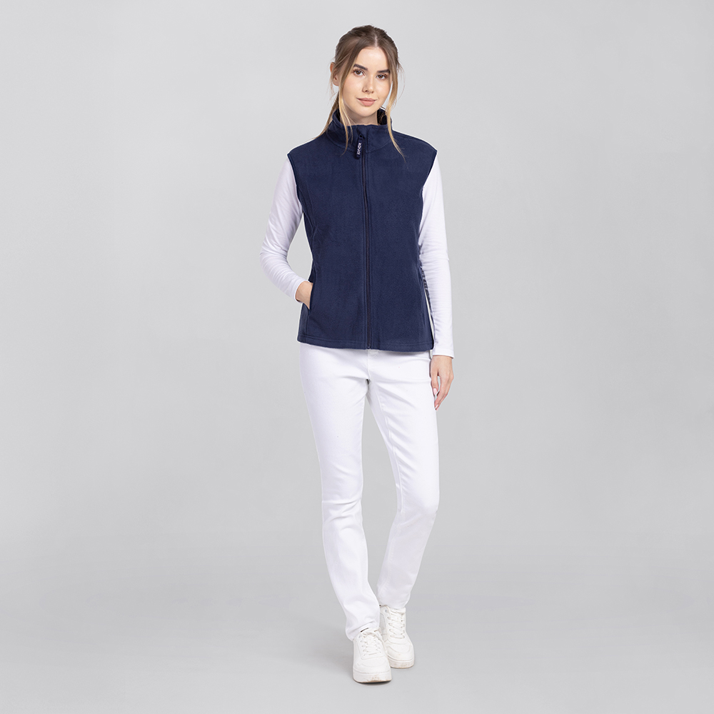 Element 3 von 6 (Bild) – Damen Fleeceweste, navy, L