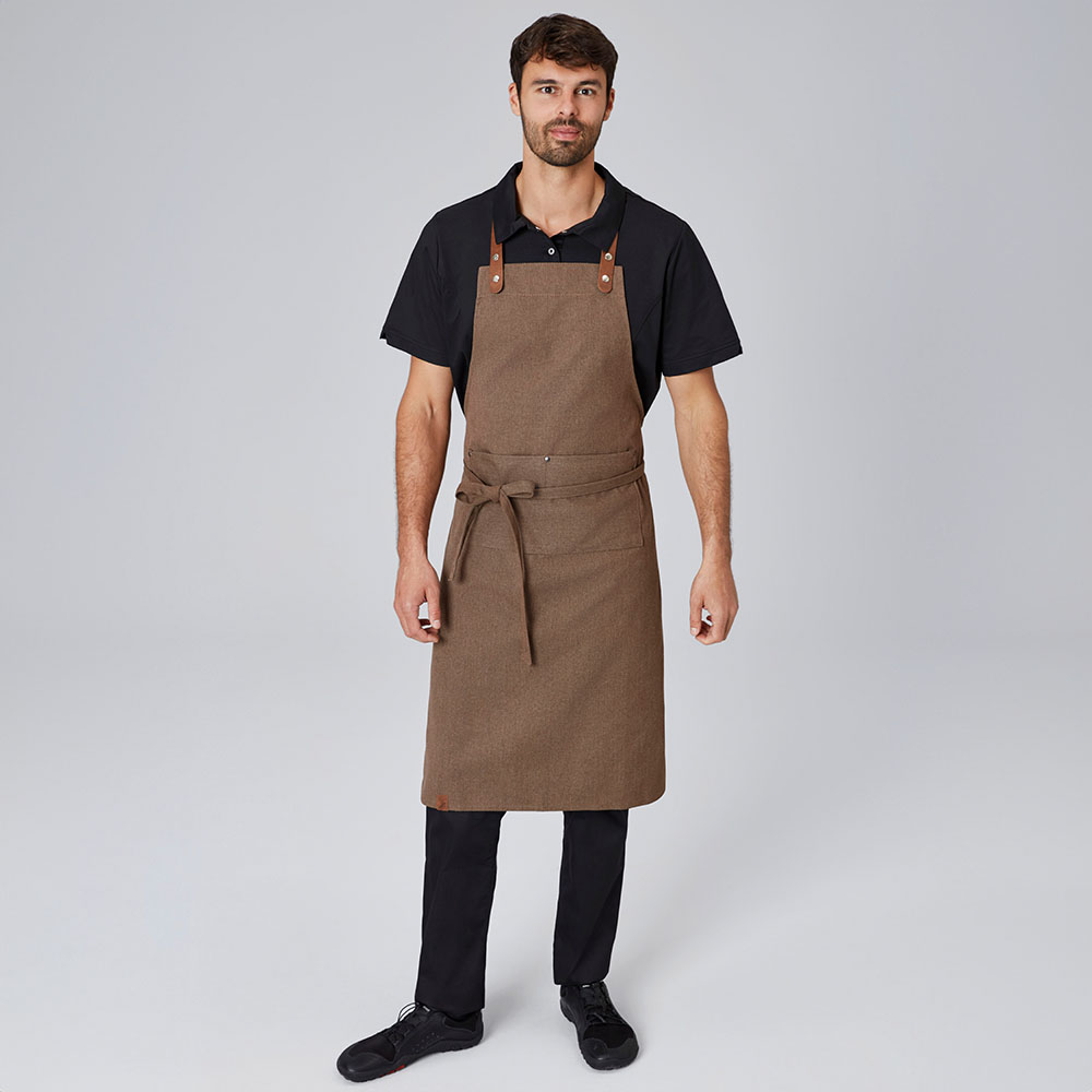 Mit durchgehenden Stoffbändern,Verstellbares Kunstleder-Nackenband mit je 2 Druckknöpfen.