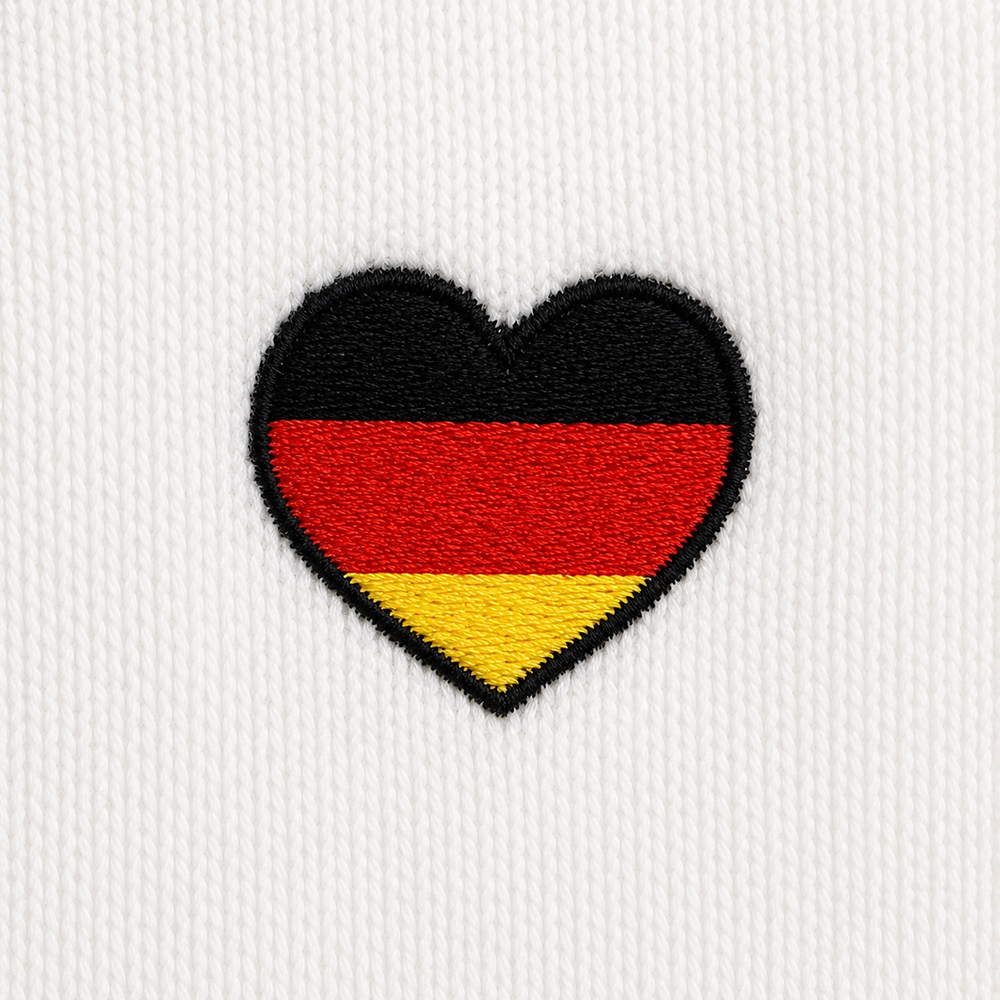 Socken für die ganze Familie mit Stick von einem Deutschland Herz