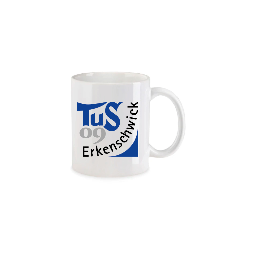 exner Tasse mit TUS09 Vereinslogo auf der Vorder- und Rückseite