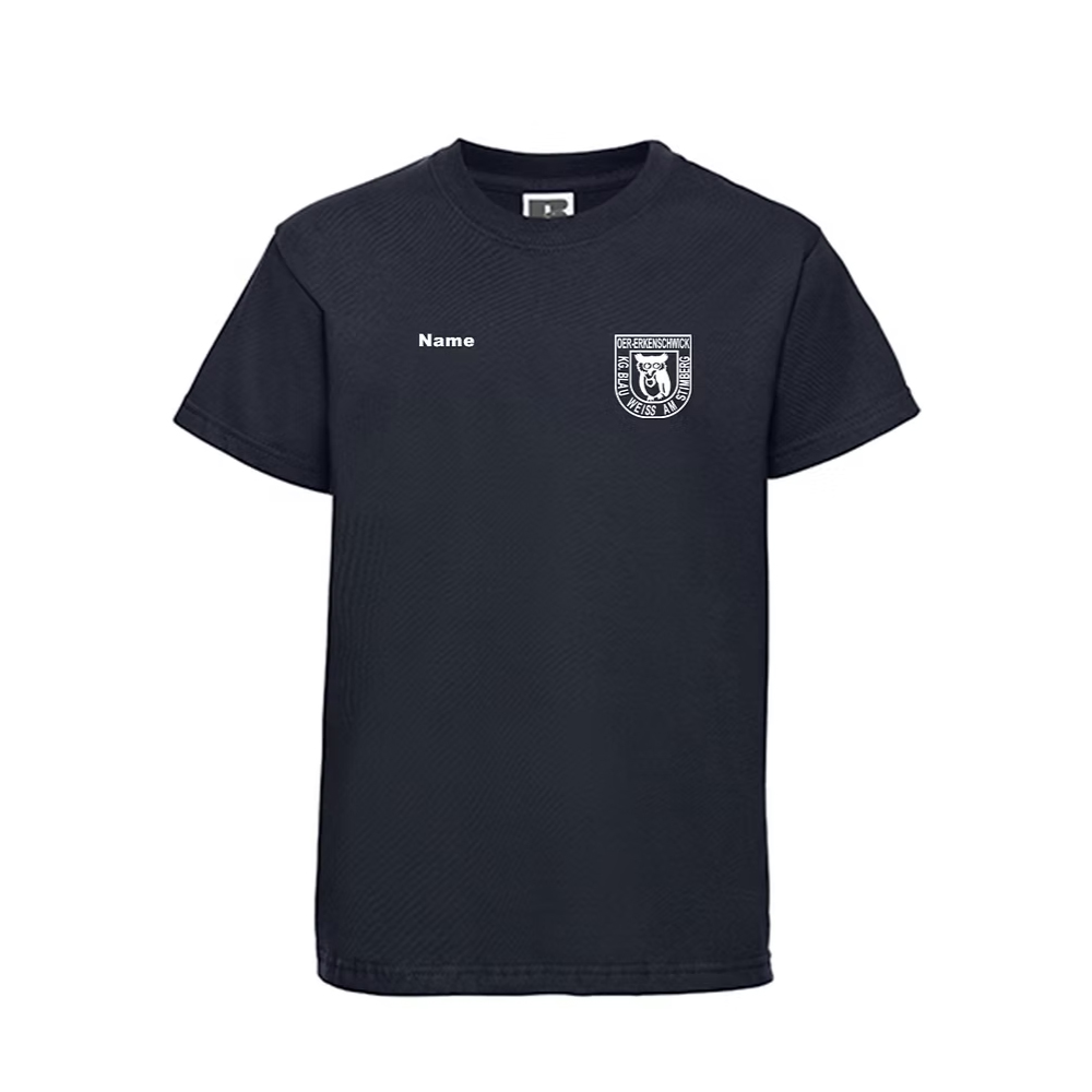 Unisex T-Shirt mit Vereinslogodruck auf der Brust