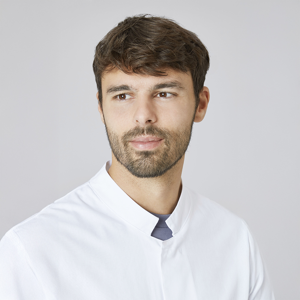 Element 4 von 9 (Bild) – Herren Laborkittel, weiß, Größe XS