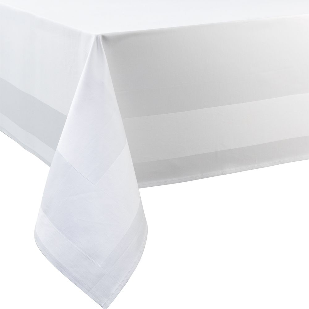 Tischdecke, weiß, Atlaskante, 80x80 cm, 10 Stück