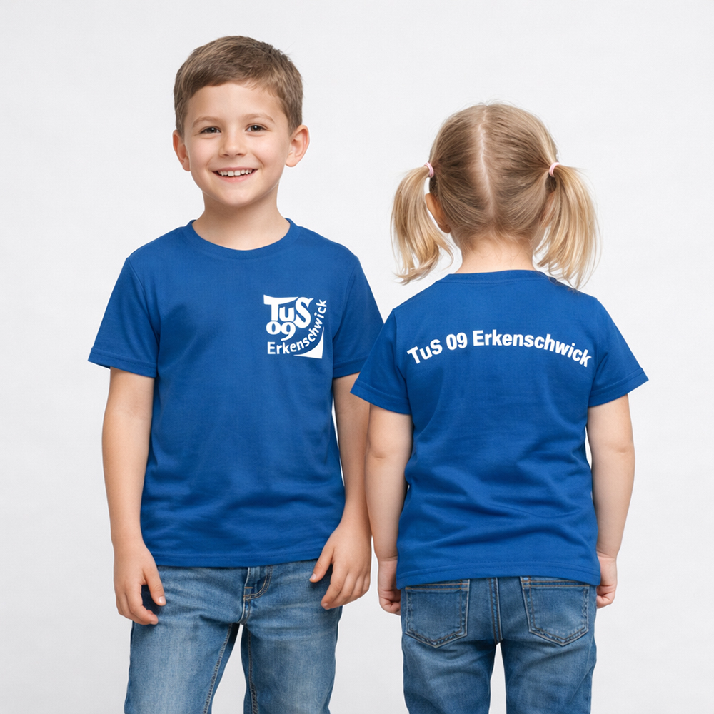 Element 1 von 3 (Bild) – Kinder T-Shirt, royal blau, Gr. 152