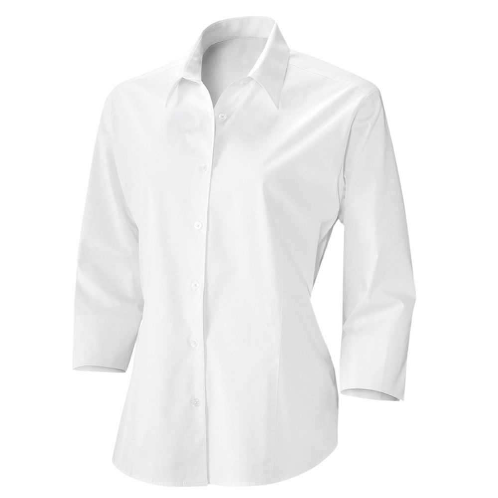 Element 2 von 2 (Bild) – Damen Bluse 3/4-Arm weiß Gr. 32