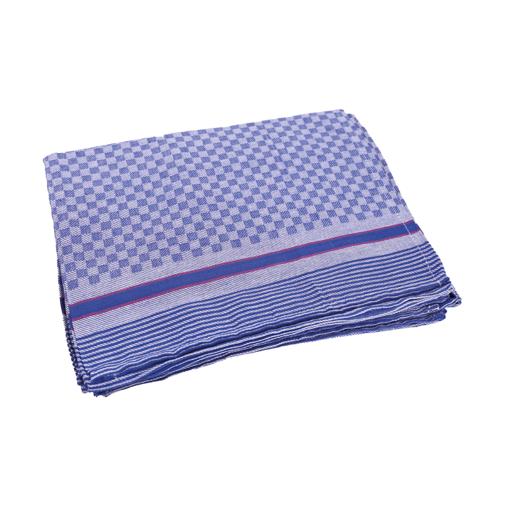 Grubentücher im 5er Pack, 50 x 100 cm in blau-rot