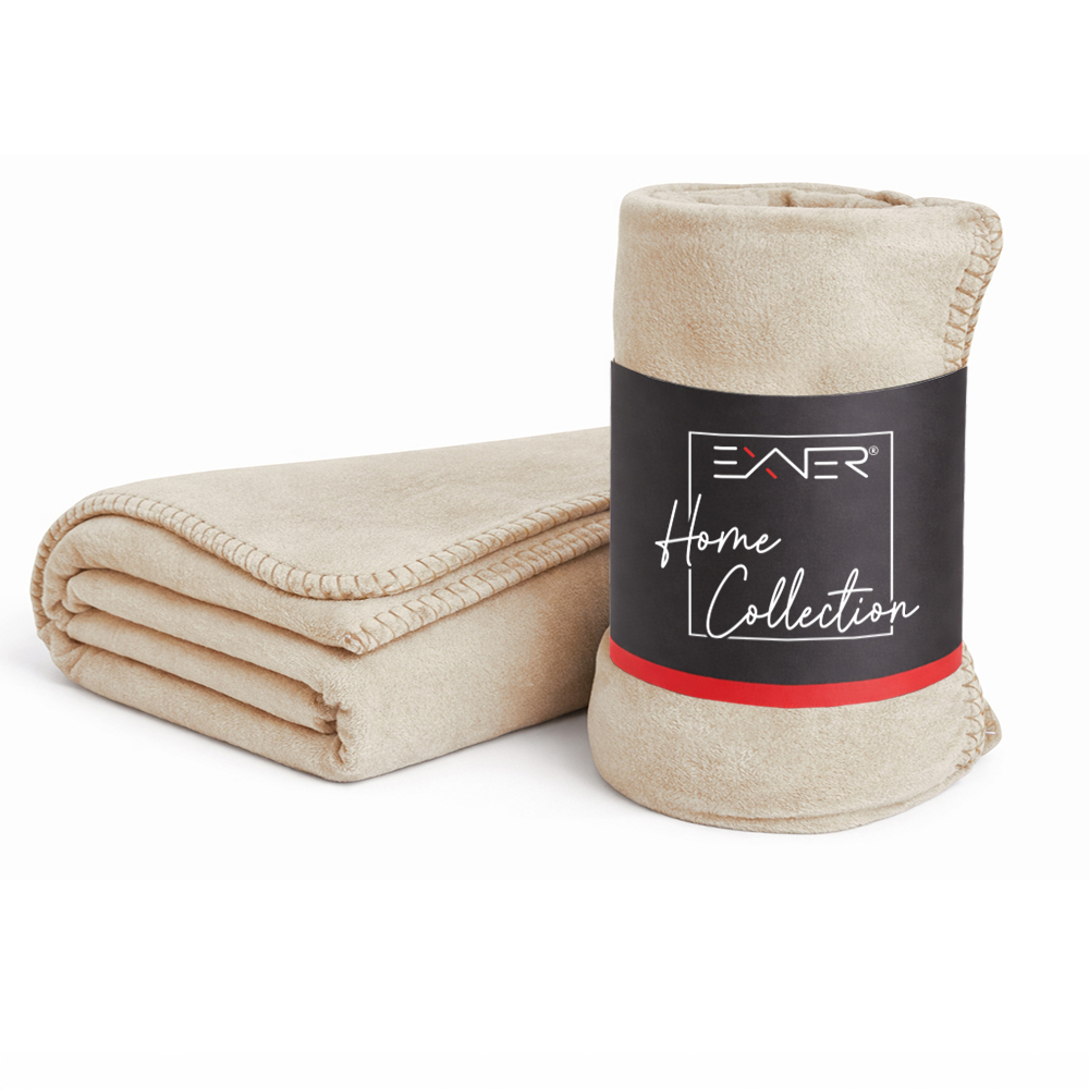 Polar Fleecedecke sand 130 x 160 cm | sand | 100% Polyester fleece