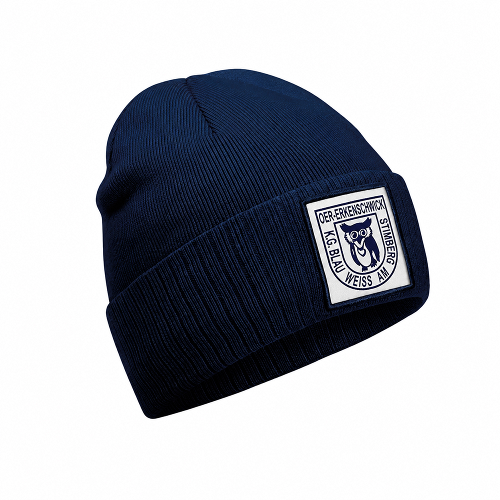 exner beanie mit Logo auf dem Patch